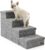 COZY KISS Dog Stairs with Storage, 22″ H Wider Dog Steps, 4-Step