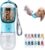 Cibaabo Dog Water Bottle Portable with Food Container & Filter for Travel
