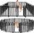 Dog Fence Outdoor for Yard Dog Playpen Indoor 40″ Height 16 Panels Portable Puppy Playpen Dog Kennel for RV Camping(Black-Silver)