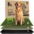 Dog Grass Pad with Tray 23”x35” – Soft-Touch Artificial Grass Pad for Dogs Potty with Pee Pads Washable & Puppy Porch Potty Tray – Dog Litter Box Indoor & Outdoor, Pet Turf for Puppy Toilet Training