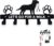 Dog Leash Holder for Wall, Key Holder Mount with 5 Metal Hooks, Pet Leash and Key Organizer, Screw Mounted Rack for Leashes Keys Collars, Entryway Garage Mudroom