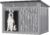 Fancyango Large Dog House with Removable Roof for Indoor & Outdoor Use – Big Dog House for Large Medium Dogs(42.8″ L x 33″ W x 31.5″ H) Grey