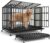 Feandrea Heavy-Duty Foldable Dog Crate, 5-Minute Quick Setup, Double Doors