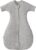 HALO Easy Transition SleepSack, Baby Sleep Sack Wearable Blanket, 100% Cotton, Soft & Breathable, 1.0 TOG, Helps Transition from Swaddle for Infants, Heather Grey, Small