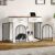 Hzuaneri 39.4” Dog Crate Furniture with Storage & Power Indoor Dog Kennel