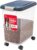 IRIS USA Dog Food Storage Container, Up to 30 lbs, Navy, Made in USA