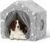 Indoor Dog House, Soft Warm Glow Dog Cave for Small & Medium Dogs