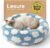 LE SURE Shown on TV Jacquard Donut Cute Cat Beds Indoor,Blue 20x20x6in