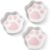 LE TAUCI Cat Food Bowl Ceramic, 8 oz Small Shallow for Indoor Kitten,Relief Whisker Fatigue Cute Paw Design Pet Dish with Slow Feed Function