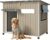 PetsCosset 43″ L Wooden Dog House Outdoor for Small & Medium Dogs Kennel