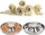 SOUJOY 2 Pack Stainless Steel Puppy Bowls, Pet Slow Feeder Bowls, Non-Skid Dog Food and Water Bowl, Feeding Weaning for Small Medium Large Dogs, Cat, Pets, Multiple Puppies