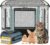 Siedihit Grey 28″ Dog Playpen with Pee Pad,Cat Puppy Crate Indoor Outdoor