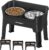 URPOWER Elevated Dog Bowls, 3-in-1 Double Deck Raised Dog Bowl Stand