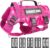 WINSEE Service Dog Vest Harness for Medium Dog, Tactical Working MOLLE Vest with 10 Pet Patches, No Pull Heavy Duty Harness for Training Walking