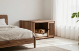 Bed Frame with Dog Kennel Underneath That Actually Works