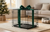 Viral Diy Christmas Dog Crate Decor Ideas Using Dollar Store Finds Now