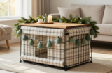 Genius Christmas Dog Crate Decorations That Hide the Ugly Wire
