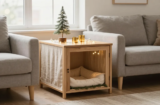 Chic Dog Crate Christmas Decor for Tiny Rooms That Wows